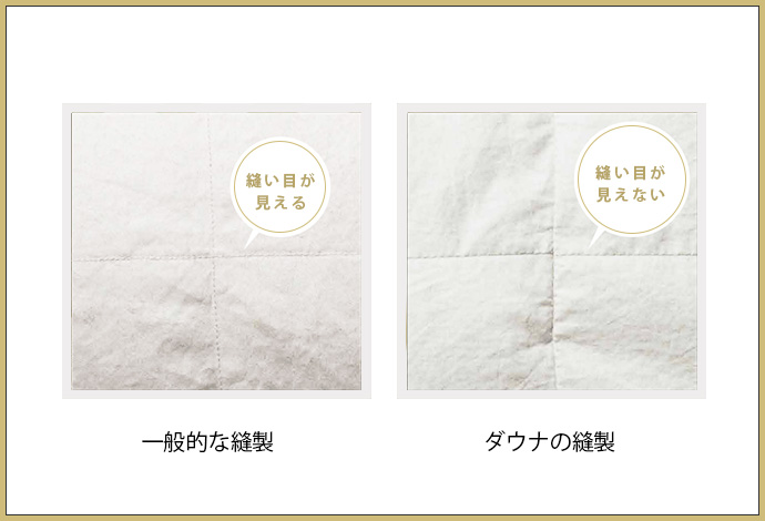 耐久性を兼ね備えた縫製