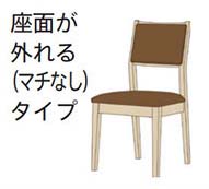 座面が外れる（マチ無し）タイプ