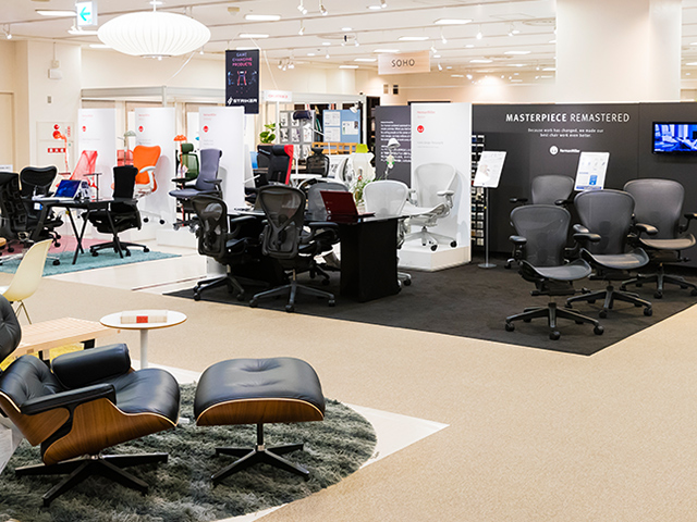 新宿ショールームワークチェア売場