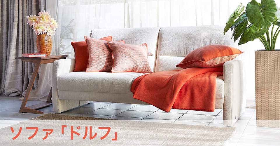 快適リビング特集 ソファ「ドルフ」
