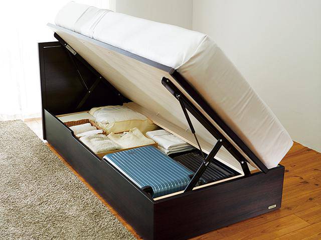跳ね上げ収納ベッドフレーム