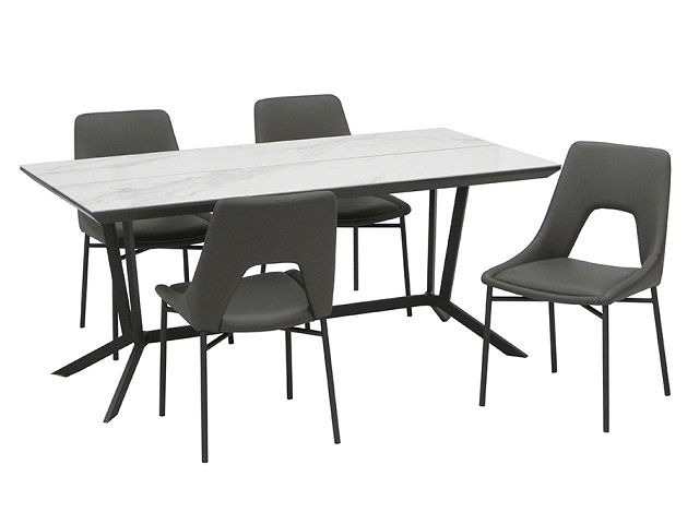 ダイニングセット「レイラ」セラミック天板 ホワイト