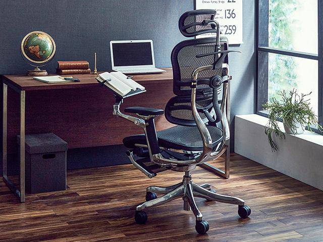 ヘッドレスト付きデスクチェア