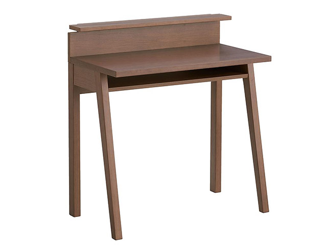 デスク 「リュブレ 86NA8D-WG38」幅80cm ホワイトオーク材 オークブラウン色