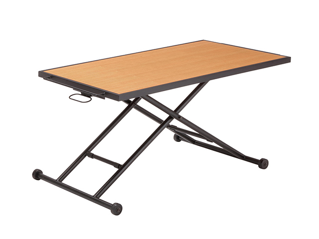 リフティングテーブル「カイト RLT-4526」オーク材ナチュラル色