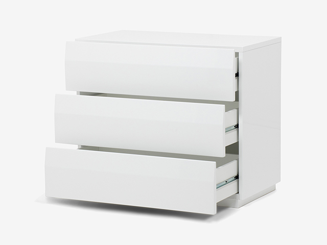 ローチェスト「ブレス」幅85cm ホワイト色