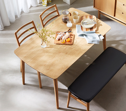 ダイニングテーブル シネマ レッドオーク材