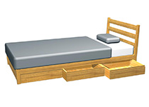 ベッドフレーム「ノルディー」