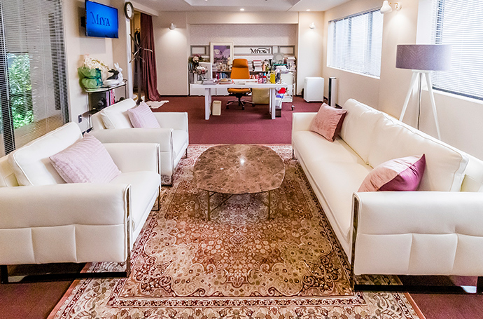 ソファ「L/S FIT-58」革#J ホワイト色