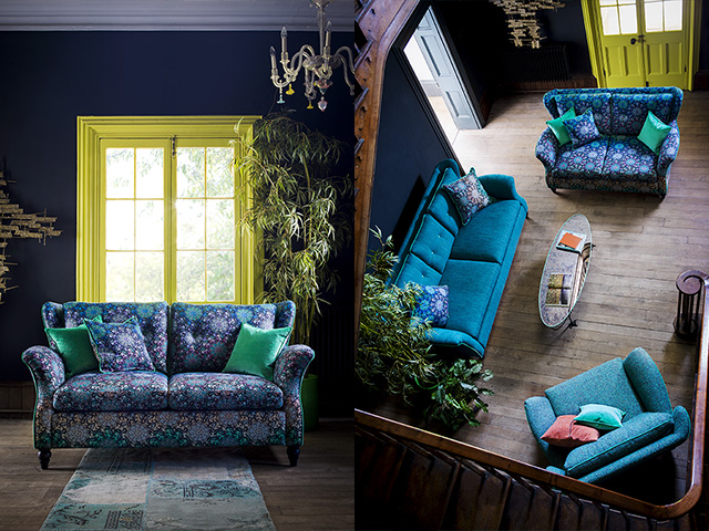 ラブソファ、アームチェア「ケンプ」