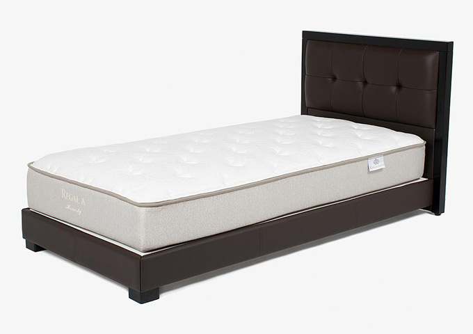 ベッドフレーム「ジオR」ブラウン色