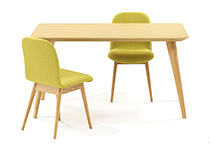 ダイニングテーブル「ジャスト」、チェア「ジャスト」