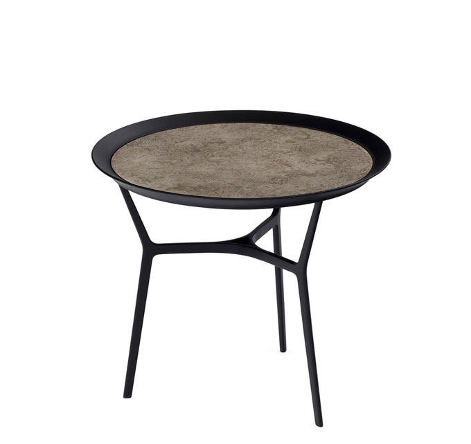 トレイテーブル「HK+02」 丸470 純銀色