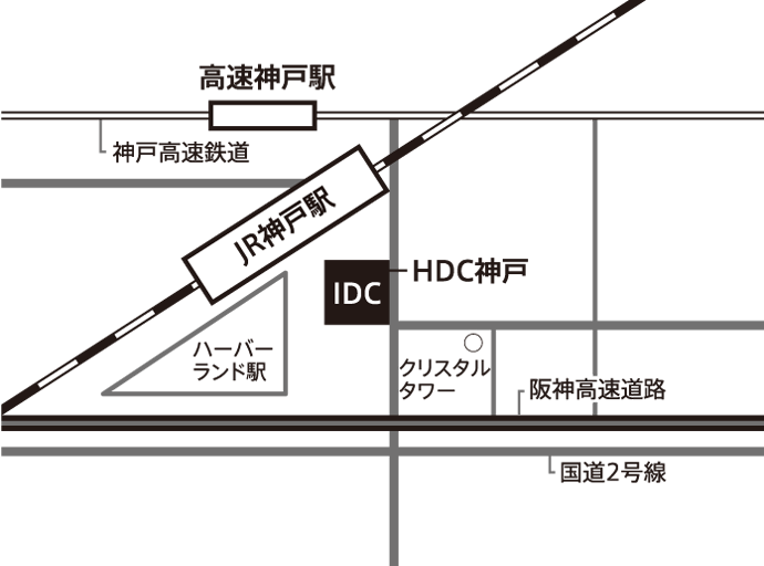 神戸ショールーム 周辺地図